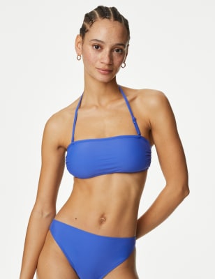 

Womens M&S Collection Padded Bandeau Bikini Top - Iris, Iris