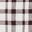 Linen Rich Gingham Vest Top, BROWN MIX, swatch