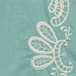 Pure Cotton Embroidered Tie Neck Oversized Blouse, SEA GREEN, swatch