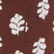 Pure Cotton Printed Lace Insert Blouse, CHOCOLATE MIX, swatch