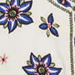 Pure Cotton Embroidered Long Sleeve Blouse, CREAM MIX, swatch