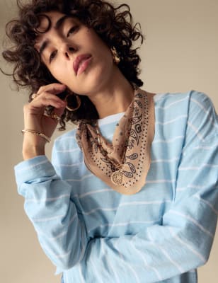 

Per Una Top 100 % algodón a rayasWomens - Blue Mix, Blue Mix