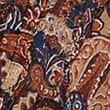 Paisley Floral V Neck Shirred Blouse, BROWN MIX, swatch