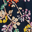 Floral High Neck Pintuck Midaxi Smock Dress, NAVY MIX, swatch