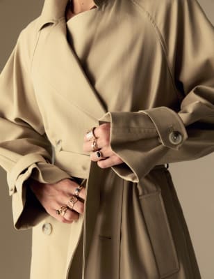 

Womens Per Una Lyocell Blend Stormwear™ Trench Coat - Camel, Camel