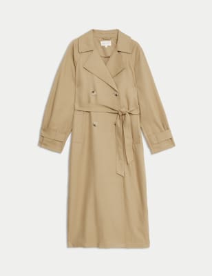 

Womens Per Una Lyocell Blend Stormwear™ Trench Coat - Camel, Camel