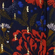 Floral Metallic Maxi A-Line Skirt, NAVY MIX, swatch