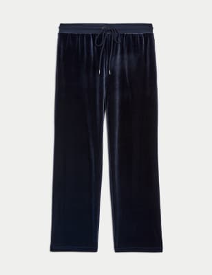 

Womens M&S Collection High Waisted Wide Leg Joggers - Navy, Navy