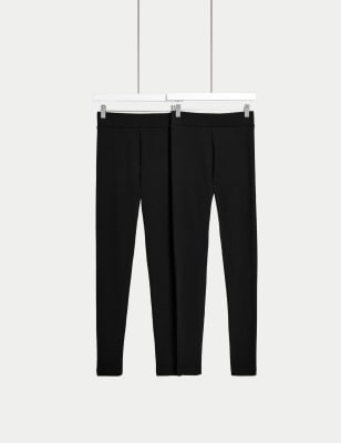 

Womens M&S Collection 2pk Thermal Leggings - Black/Black, Black/Black