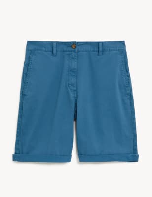 

M&S Collection Chinos cortos de algodón con diseño teñidoWomens - Ink, Ink