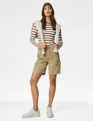 

Womens M&S Collection Shorts mit hohem Lyocell™-Anteil und Teefärbung - Stone, Stone