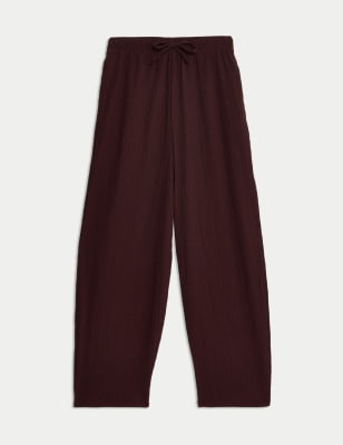 

Womens M&S Collection Carrot Leg Ankle Grazer Trousers - Burgundy, Burgundy