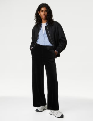 

M&S Collection Pantalón de pana de pata ancha al tobilloWomens - Black, Black