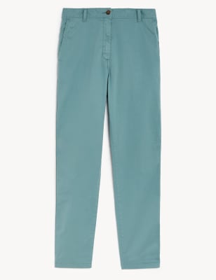 

Marks & Spencer Cotton Rich Tea Dyed Slim Fit Chinos (FEMALE, BLUE, 12-REG)