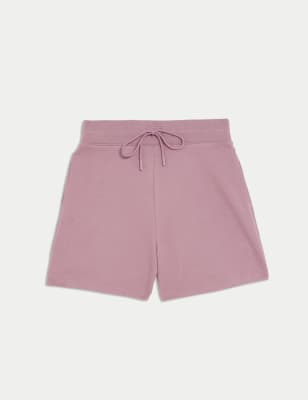 

Womens M&S Collection Cotton Rich Jersey Jogger Shorts - Mauve, Mauve