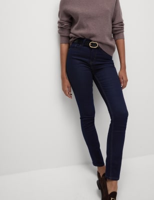 

Womens M&S Collection Lily Slim Fit Jeans with Stretch - Indigo Mix, Indigo Mix