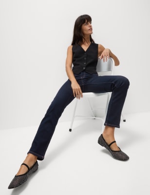 

Womens M&S Collection Sienna Straight Leg Jeans with Stretch - Indigo Mix, Indigo Mix