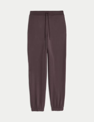 

Womens M&S Collection Cotton Rich Drawstring Cuffed Joggers - Peat, Peat