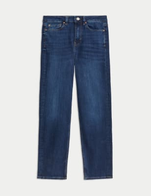 

Womens M&S Collection Sienna Supersoft High Waisted Jeans - Dark Indigo, Dark Indigo