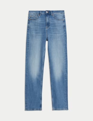 

Womens M&S Collection Sienna Supersoft High Waisted Jeans - Light Indigo, Light Indigo