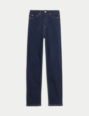 

Womens M&S Collection Sienna Superweiche Jeans mit hohem Bund - Indigo Mix, Indigo Mix