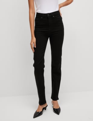 

Womens M&S Collection Sienna Supersoft High Waisted Jeans - Dark Indigo, Dark Indigo