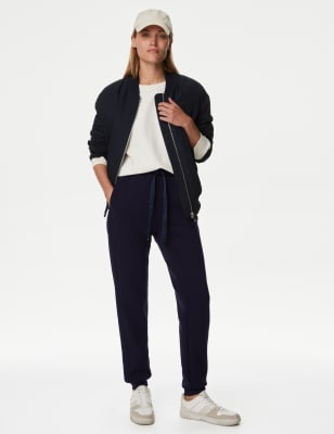 

Womens M&S Collection Side Stripe Tapered Joggers - Dark Navy, Dark Navy