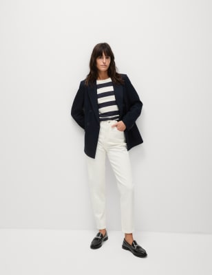 

Womens M&S Collection Mom-Jeans - Ecru, Ecru