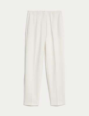 

Womens M&S Collection Tapered Ankle Grazer Trousers - Ivory, Ivory