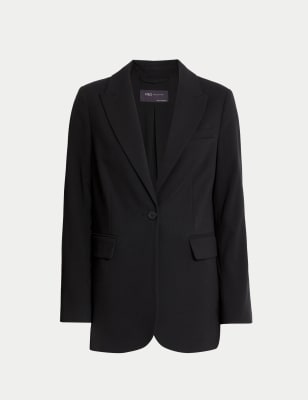 

Womens M&S Collection Relaxed Single Breasted Blazer - Black, Black