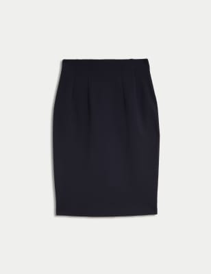 

Womens M&S Collection Jersey Knee Length Pencil Skirt, Dark Navy