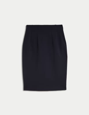 

Womens M&S Collection Jersey Knee Length Pencil Skirt - Dark Navy, Dark Navy