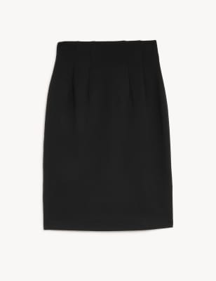 

Womens M&S Collection Jersey Knee Length Pencil Skirt, Black