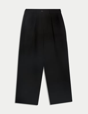 

Womens M&S Collection Barrel Leg Trousers - Black, Black