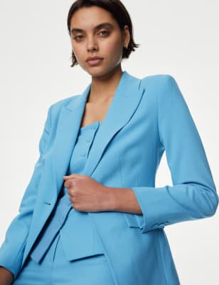 

Womens M&S Collection Tailored Single Breasted Blazer - Sky Blue, Sky Blue
