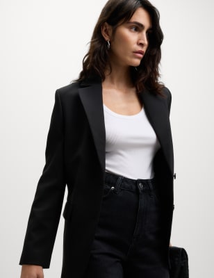 

Womens M&S Collection Single Breasted Blazer - Black, Black