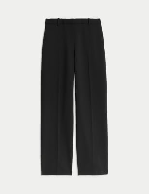 

Womens M&S Collection Straight Leg Trousers, Black