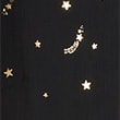 Foil Star Print Mini Shirt Dress, BLACK MIX, swatch