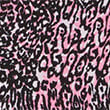 Animal Print Knee Length Shirt Dress, PINK MIX, swatch