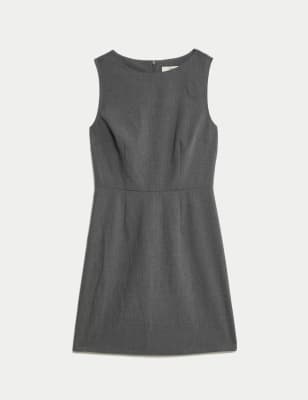 

Womens M&S Collection Round Neck Mini Column Dress - Grey, Grey