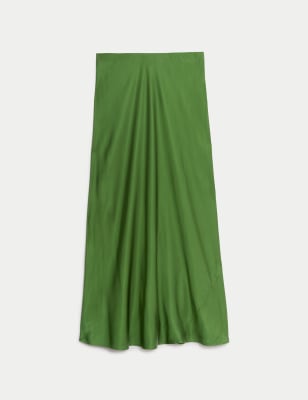 

Womens M&S Collection Satin Slip Skirt - Forest Green, Forest Green