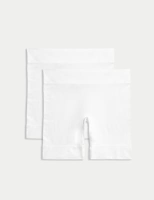 

M&S Collection Pack de 2 pantalones cortos anti-rocesWomens - White, White