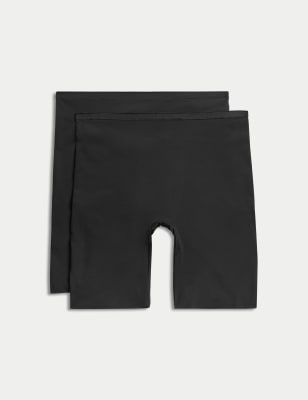

Womens M&S Collection 2pk Light Control Thigh Slimmers - Black, Black