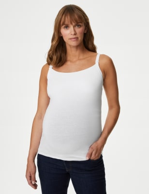 

Womens M&S Collection Cotton Rich Secret Support™ Nursing Vest - White, White