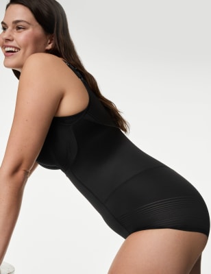 

Womens Body by M&S Body Define™ Firm Control Wear Your Own Bra Bodysuit - Black, Black