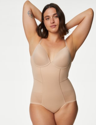 

Womens Body by M&S Firm Control Cool Comfort™ No VPL Plunge Body - Rose Quartz, Rose Quartz