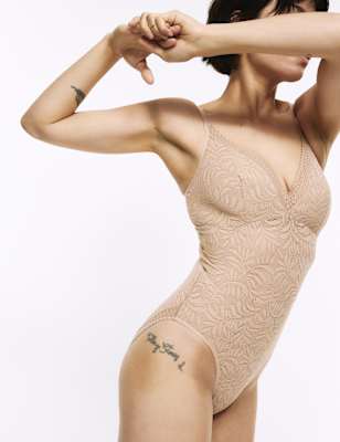 

Womens M&S Collection Leicht figurformender Flexifit™ Body mit Spitze - Rose Quartz, Rose Quartz