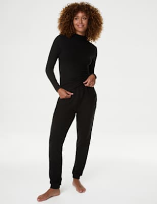 

Womens M&S Collection Heatgen™ Maximum Thermal Fleece Joggers - Black, Black