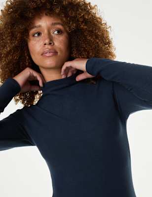 

Womens M&S Collection Heatgen™ Maximum Thermal Fleece Top - Navy, Navy