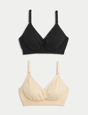 

Womens M&S Collection 2pk Seamless Full Cup Nursing Bras - Opaline Mix, Opaline Mix